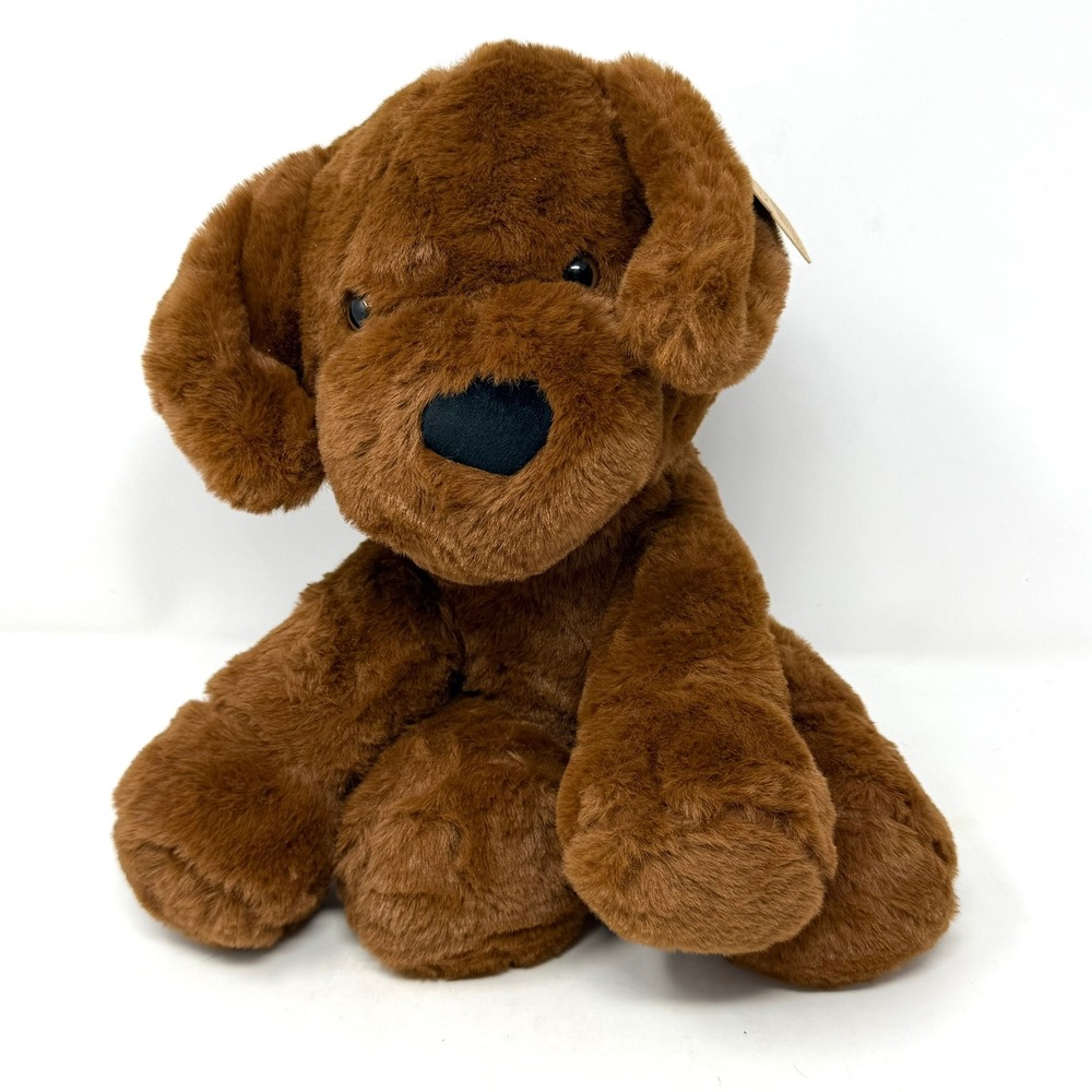 Animal Adventure Brown Puppy Dog Plush Target Heart Nose Stuffed Animal